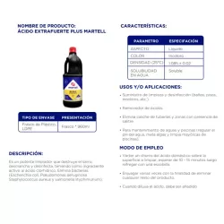ACIDO EXTRA FUERTE 1 LITRO - MARTELL