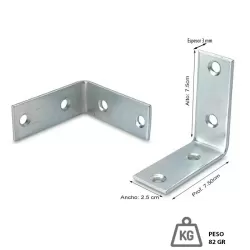 ANGULO PESADO - 3 X 3 (7.5 X 7.5 CM)