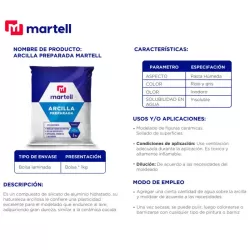 ARCILLA ROJA 1 KILO - MARTELL
