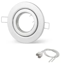 BASE SPOTLIGH PARA DICROICO ALUMINIO 11 CM + SOCKET BIPIN - ULIX