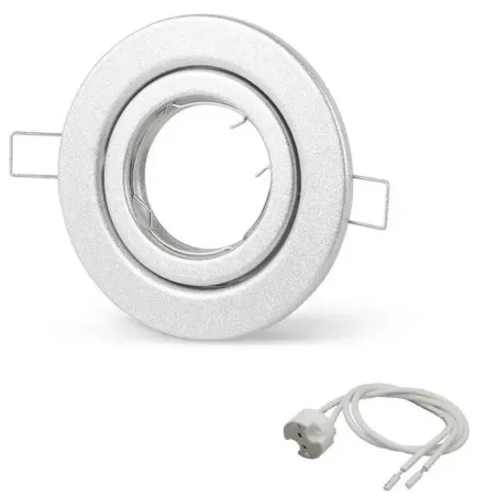 BASE SPOTLIGH PARA DICROICO ALUMINIO 11 CM + SOCKET BIPIN - ULIX