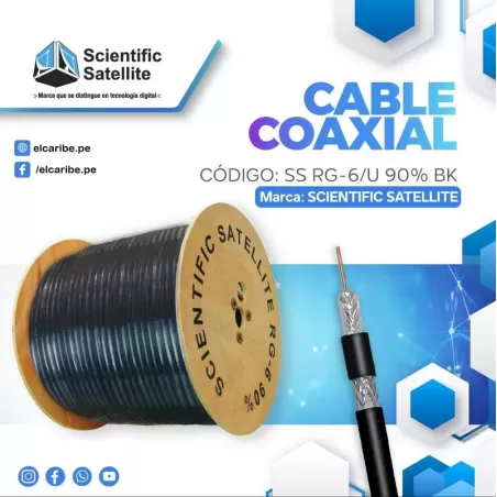 CABLE COAXIAL RG-6 90% - SCIENTIFIC SATELLITE