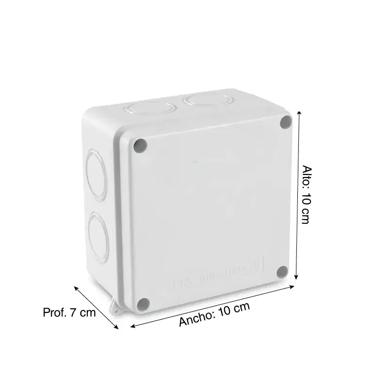 CAJA DE PASE PVC 100 X 100 X 70