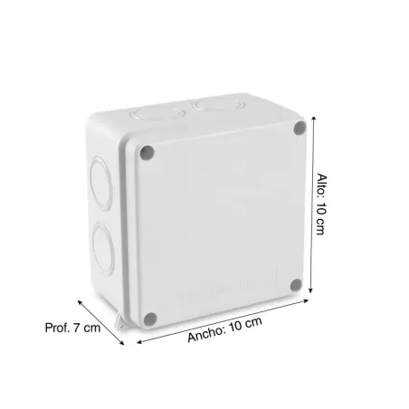 CAJA DE PASE PVC 100 X 100 X 70
