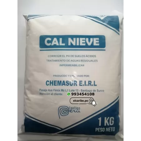 CAL NIEVE PARA PELAR MAIZ 1 KILO