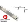CANTONERA ALUMINIO 1 1/2"  X 6 METROS (36.00 MM X 23.00 MM X 5.95 M) PESADA