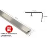 CANTONERA ALUMINIO 1 1/2"  X 6 METROS (33.00 MM X 23.00 MM X 5.95 M) SEMIPESADA
