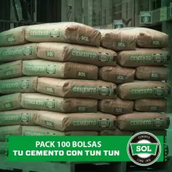 CEMENTO SOL PORTLAND TIPO I - PACK DE 100 BOLSAS RECOJO EN ALMACEN