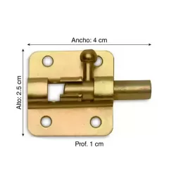CERROJO DORADO TIPO V 1 1/2"
