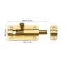 CERROJO DORADO TIPO V 3"