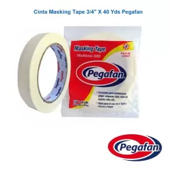 CINTA MASKING TAPE 3/4" X 40 YDS - PEGAFAN