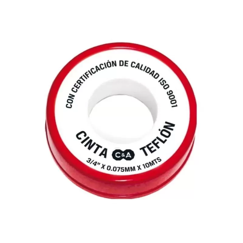 CINTA TEFLON 3/4" X 10 MTS - C&A