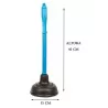 DESATORADOR INODORO JEBE NEGRO MANGO PLASTICO 6" (15 CM)