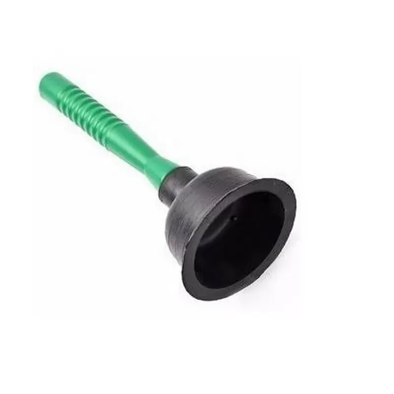 DESATORADOR LAVADERO JEBE NEGRO MANGO PLASTICO