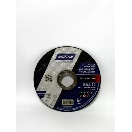 DISCO CORTE METAL 4 1/2" x 3/64 x 7/8"  - NORTON