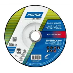 DISCO DE DESBASTE METAL  4 1/2" x 1/4 x 7/8" - NORTON