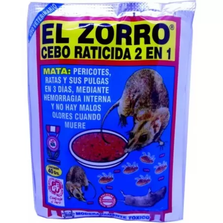 EL ZORRO CEBO RATICIDA 40 GR - AFERSA