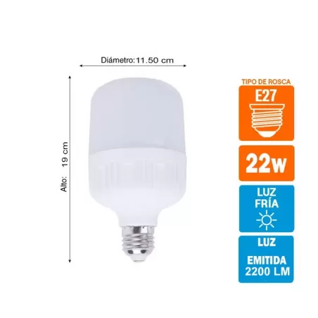 FOCO LED BOTELLA 38W - VELIX