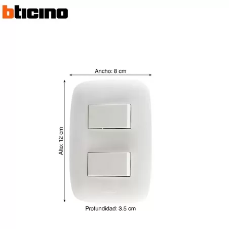 INTERRUPTOR DOBLE EMPOTRABLE - BTICINO