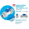 LLAVE ESFERICA 1/2" DOBLE UNIVERSAL - PCP