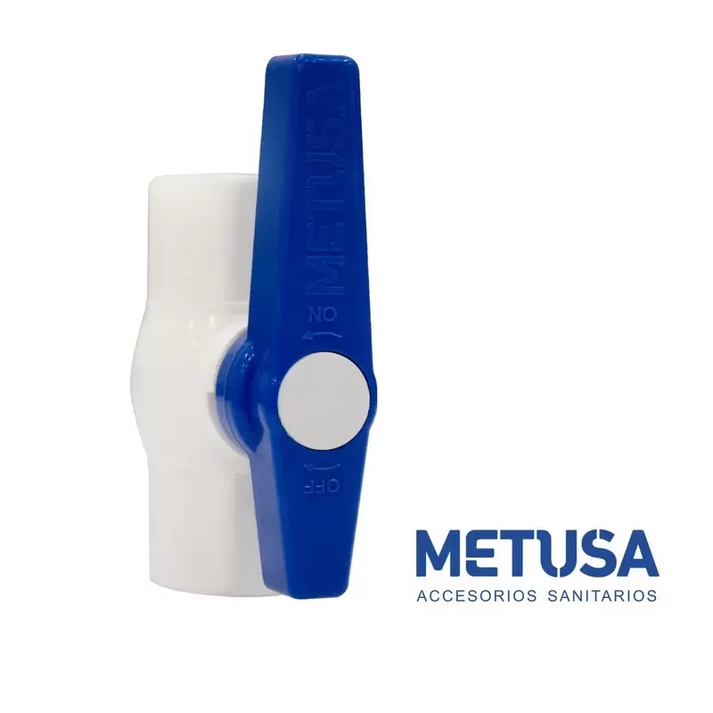 LLAVE ESFERICA PVC 1/2 - METUSA