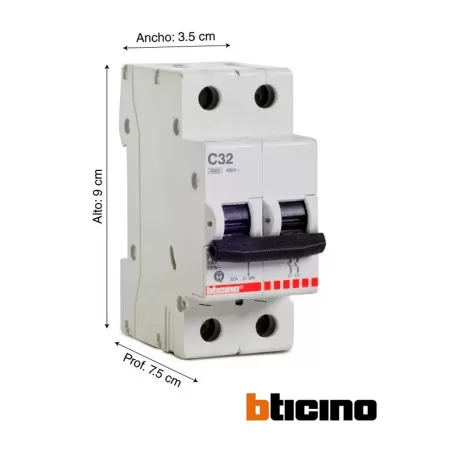 LLAVE TERMICA 2 X 32A - BTICINO