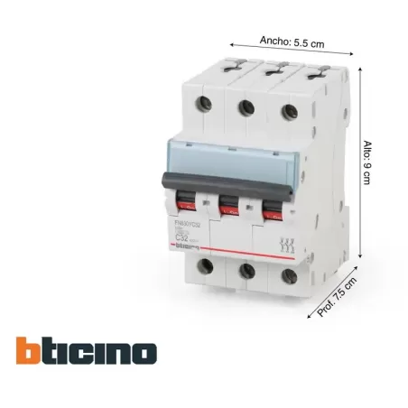 LLAVE TERMICA 3 X 32A - BTICINO