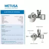 LLAVE ANGULAR 1/2 "X 1/2" CON CANOPLA METUSA