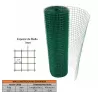 MALLA METALICA PVC CUADRADA 1/2 X 90 CM X 9 KG