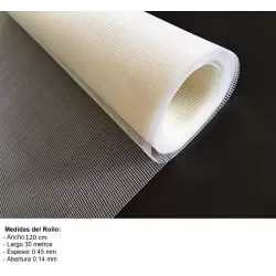 MALLA MOSQUITERO NYLON 120 CM - BLANCO NACIONAL - TIPO GOTIFLEX GOTIFER