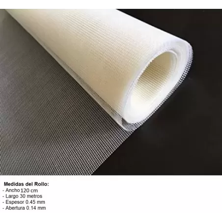 MALLA MOSQUITERO NYLON 120 CM - BLANCO NACIONAL - TIPO GOTIFLEX GOTIFER