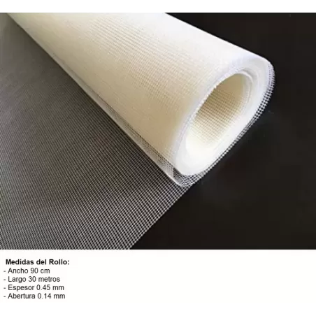 MALLA MOSQUITERO NYLON 90 CM - BLANCO NACIONAL - TIPO GOTIFLEX GOTIFER