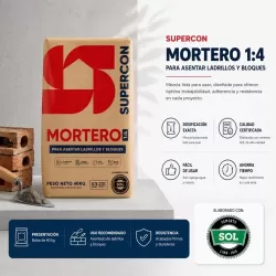 MORTERO 1:4 TIPO I - SUPERCON 40 KG