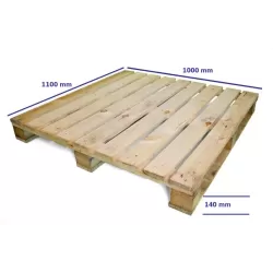 PARIHUELA PALLET DE MADERA 1.10 X 1.00 METRO - 1600 KILOS
