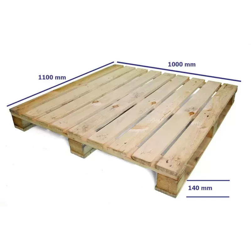 PARIHUELA PALLET DE MADERA 1.10 X 1.00 METRO - 1600 KILOS