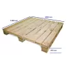 PARIHUELA PALLET DE MADERA 1.10 X 1.00 METRO - 1600 KILOS