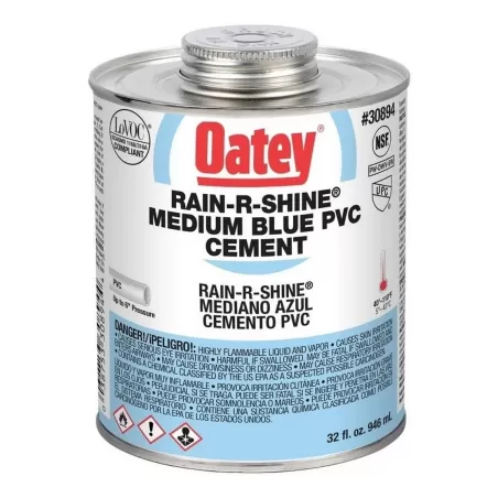 PEGAMENTO PVC AZUL (1/4) - OATEY 946 ML - 32 ONZAS