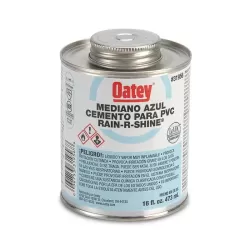 PEGAMENTO PVC AZUL (1/8) - OATEY 473 ML - 16 ONZAS