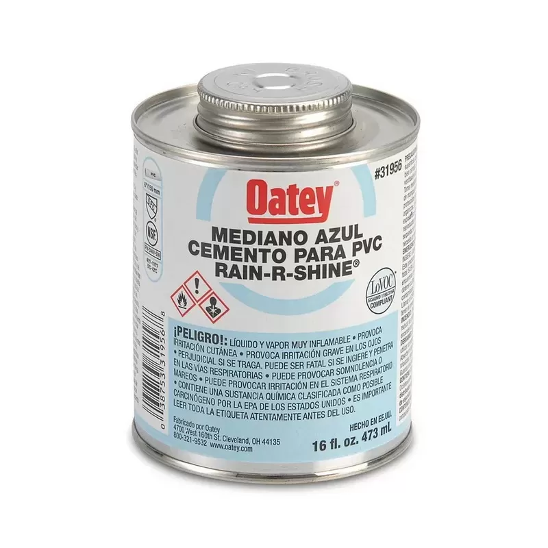 PEGAMENTO PVC AZUL (1/8) - OATEY 473 ML - 16 ONZAS