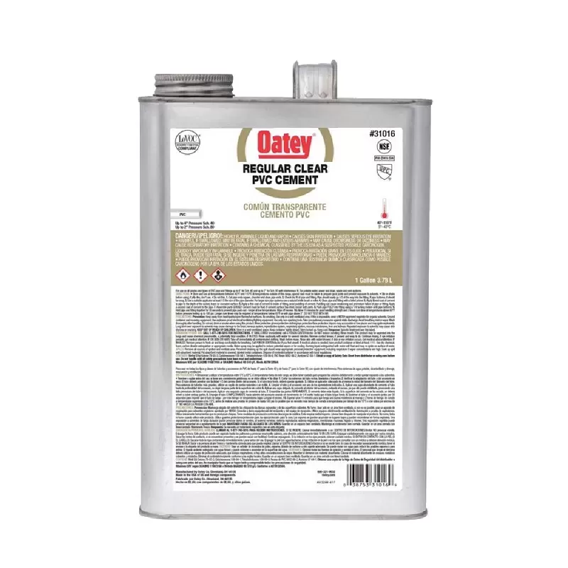 PEGAMENTO PVC AZUL (1 GALON ) - OATEY 3.78 LITROS