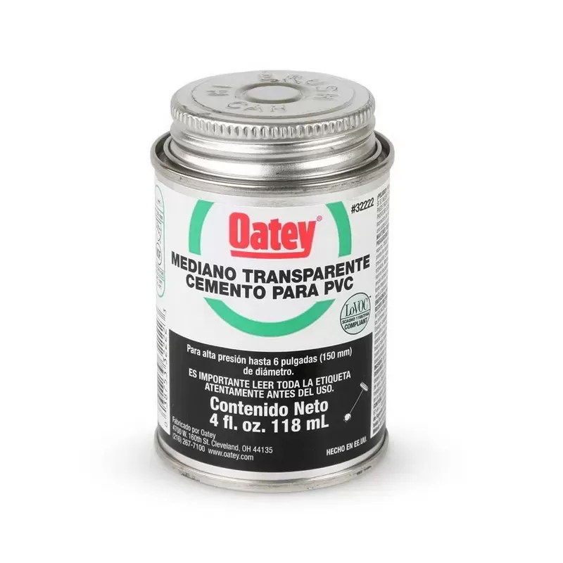PEGAMENTO PVC NEGRO (1/32)  - OATEY 118 ML - 4 ONZAS