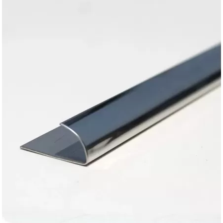 PERFIL ALUMINIO ANODIZADO BRILLO 9.5 MM x 2 METROS - FINOPLAST