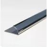 PERFIL ALUMINIO ANODIZADO BRILLO 9.5 MM x 2 METROS - FINOPLAST