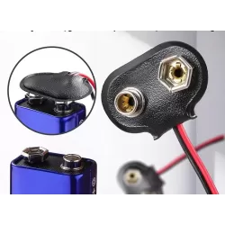 PORTA PILAS BATERIA 9V TIPO BROCHE
