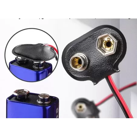 PORTA PILAS BATERIA 9V TIPO BROCHE