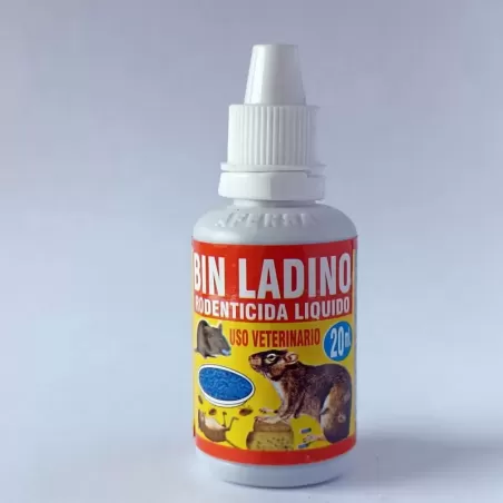 RATICIDA LIQUIDO BIN LADINO - 20 ML
