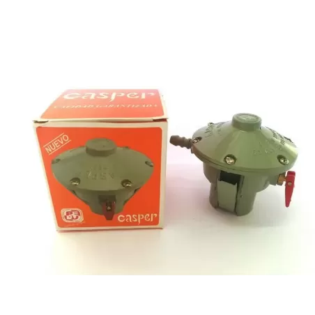 VALVULA REGULADOR GAS BAJA PRESION 3/8 - CAJA - GASPER