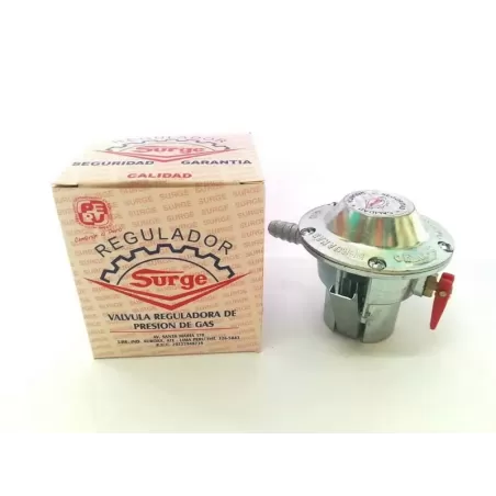 VALVULA REGULADOR GAS BAJA PRESION 3/8 - CAJA - SURGE