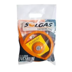 VALVULA REGULADOR GAS PREMIUM 3/8 -  KIT - SOLGAS PREMIUM