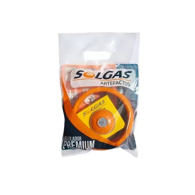 VALVULA REGULADOR GAS PREMIUM 3/8 -  KIT - SOLGAS PREMIUM
